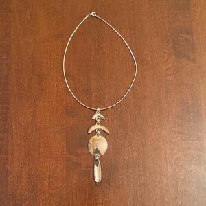 Robert Lee Morris-Sterling Silver (925) Geometric Drop Pendant Necklace